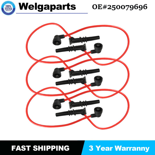 St of 6 for Volkswagen for Passat for Audi A4 Ignition Spark Plug Wire Cable 250079696