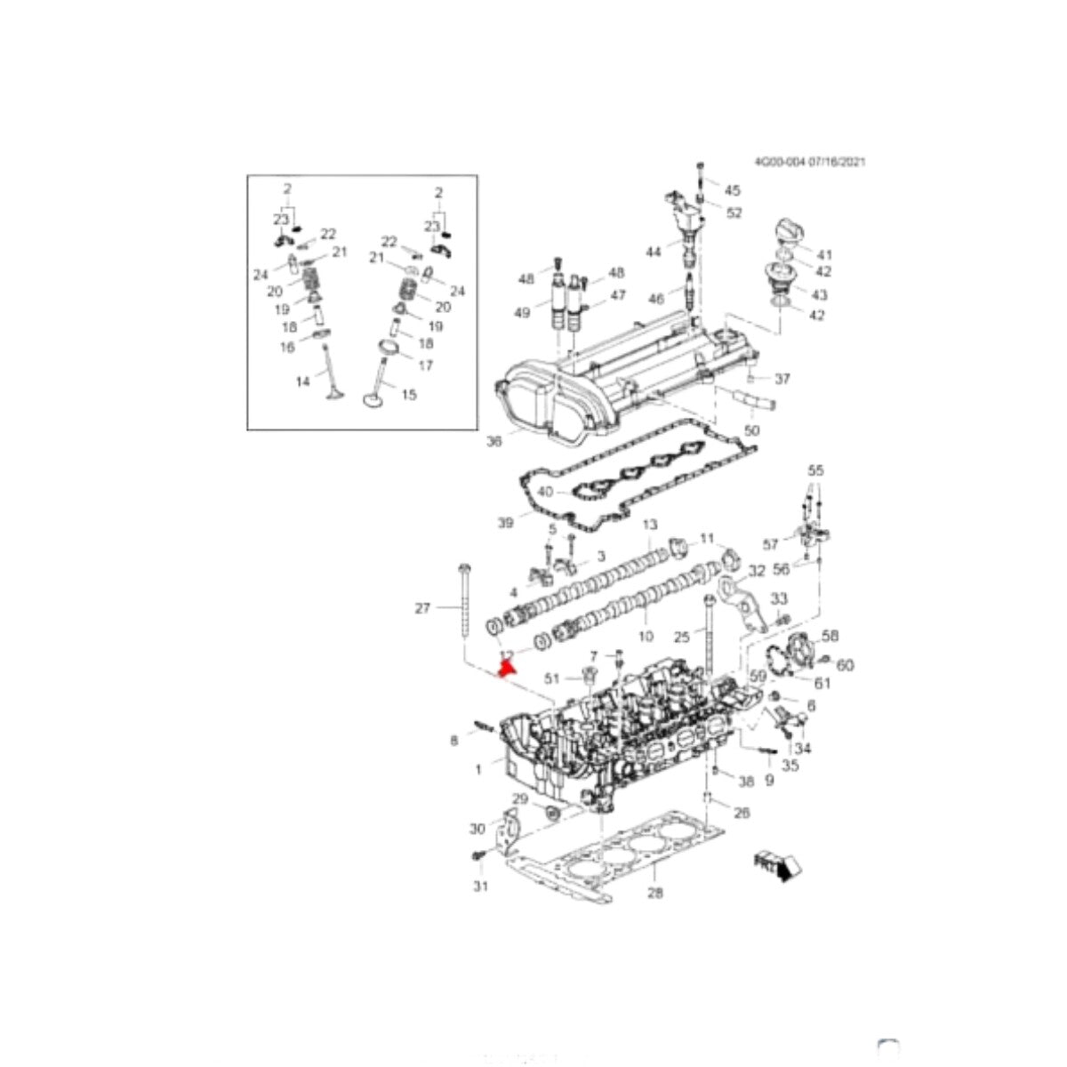 12574477 4 Camshaft Seal for Enclave Envision Verano Traverse Acadia Terrain