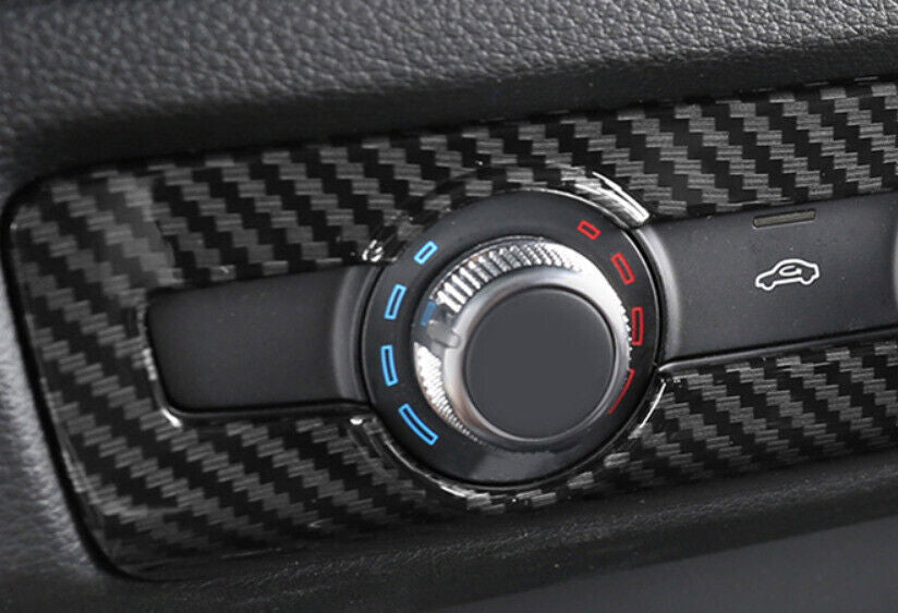for Audi A3 S3 2014-20 ABS Carbon Fiber Volume Switch Button Panel Cover Trim 1P