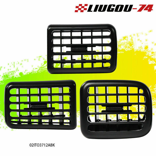 3-pack fits 98-02 for Dodge for Ram 1500 2500 3500 3-pack air conditioning air heater dashboard vents