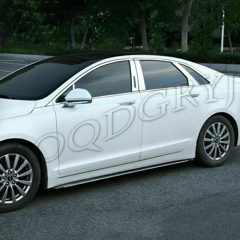 10P S.Steel Window Pillar Posts Covers W/Keypad Cutout for Lincoln MKZ 2013-2020