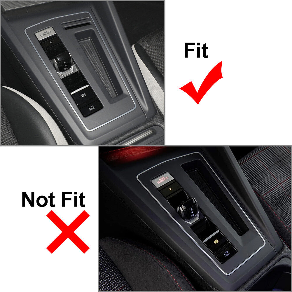 LHD Gear Shift Panel Interior Set Cover Trim FIT for Volkswagen for Golf 8 MK8 2021-2023