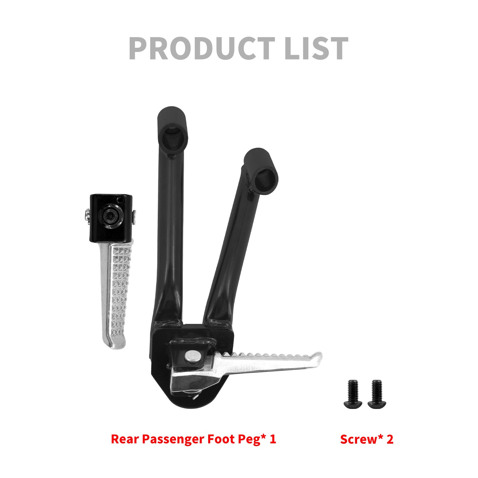 Aluminum Rear Passenger Foot Pegs Fits for Honda Rebel CMX300 CMX500 2017-2024