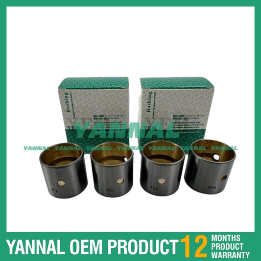 Four new 4BE1 connecting rod bushings for Isuzu diesel engines.