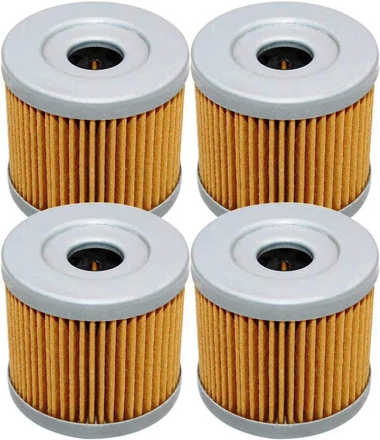 4 Pack Yerbay Motorcycle Oil Filter for Suzuki GN125 E GN125E 1982-2000