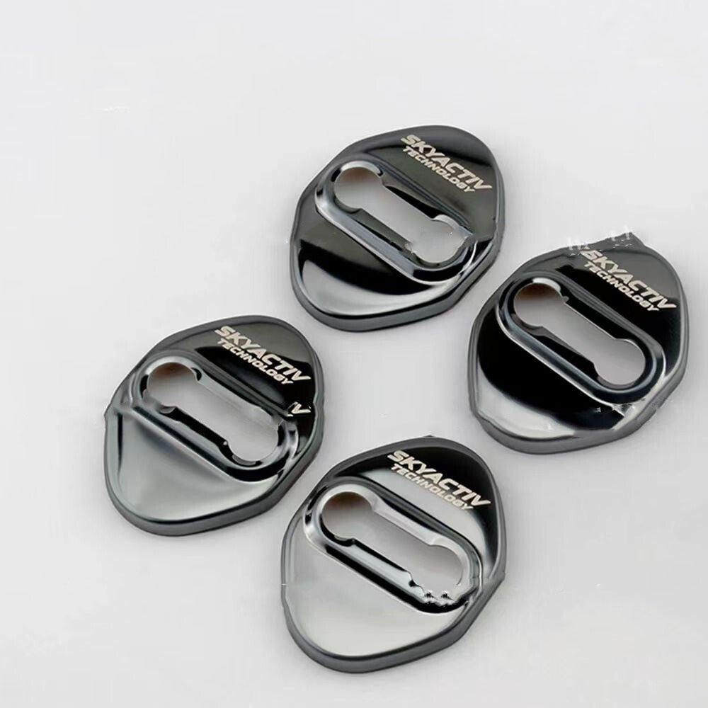 for Mazda CX30 2023 Accessories Car Door Striker Cover Lock Buckle Cap Anti-Rust