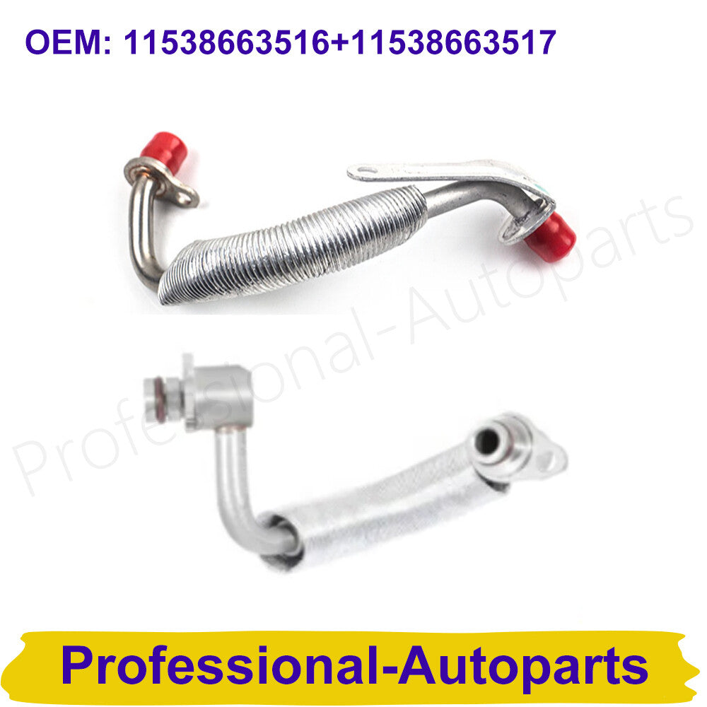 2-piece engine turbocharger coolant hose kit for BMW 220i, 320i, 328i, 420i, 428i