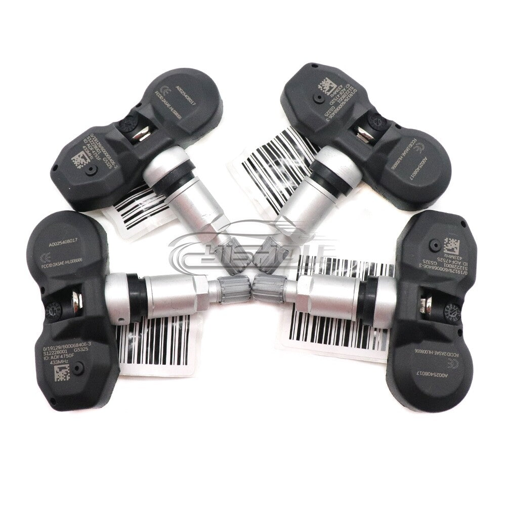 Package (4) 433MHz TPMS Tire Pressure Monitoring Sensor for Mercedes-Benz A0025408017