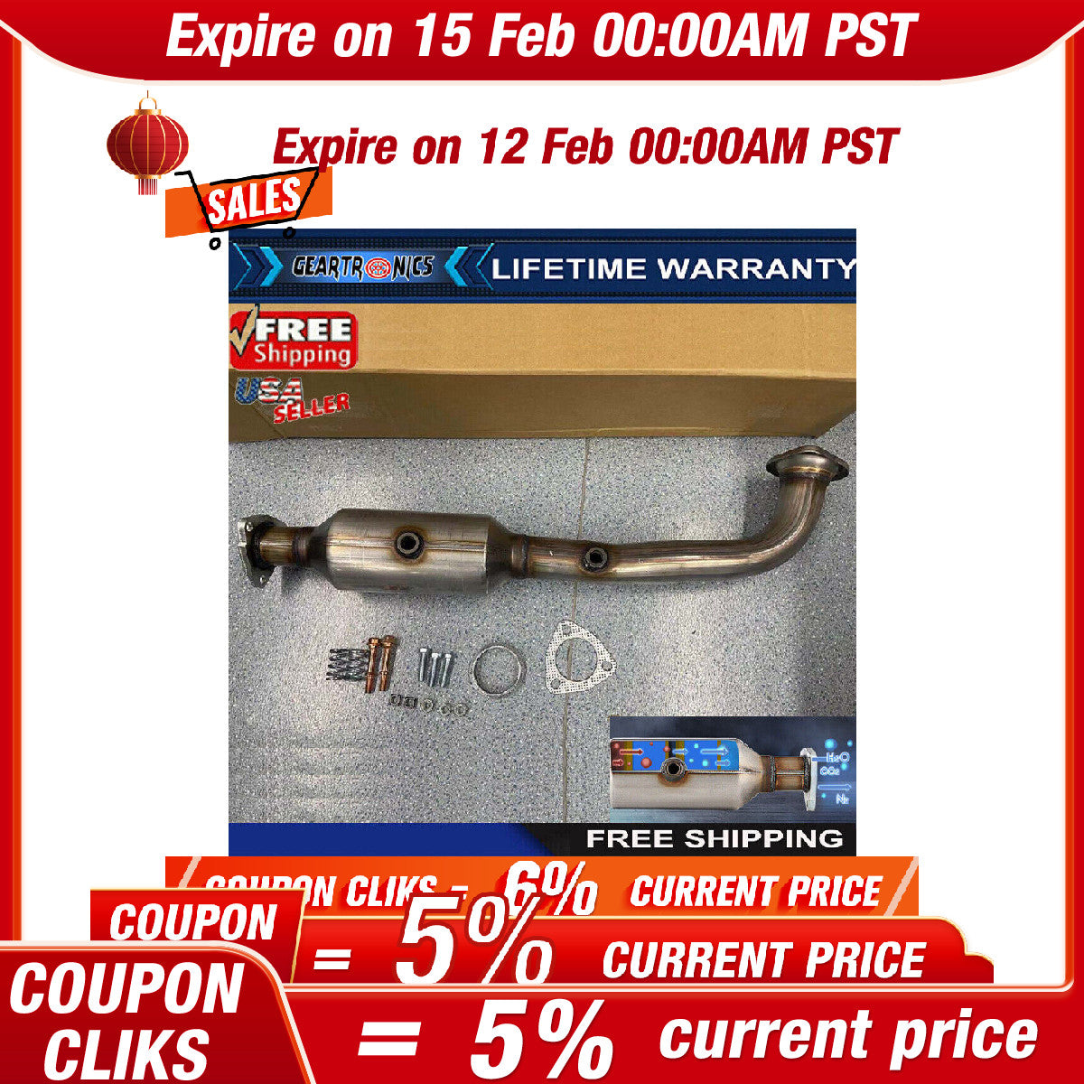 CATALYTIC CONVERTER FOR 07-09 for HONDA CRV 2.4L FACTORY STYLE MANIFOLD US