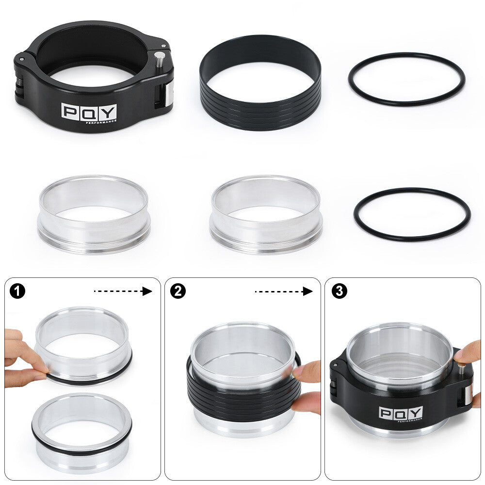 2.5'' Black 32515 HD Pinless Clamp Assembly Aluminum 2.5 Inch O.D. Tubing HD New