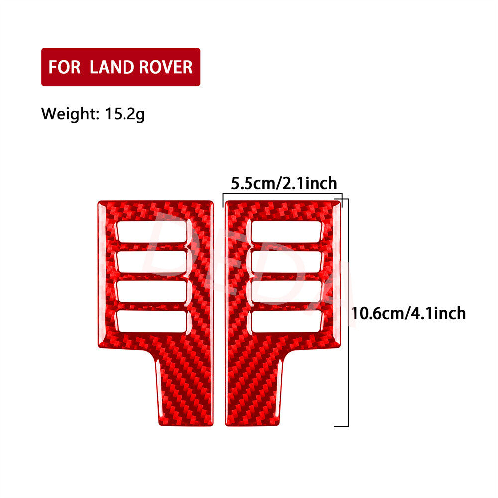 Red Carbon GPS Display Screen Side Trim for Land Rover Discovery Sport 2015-2019