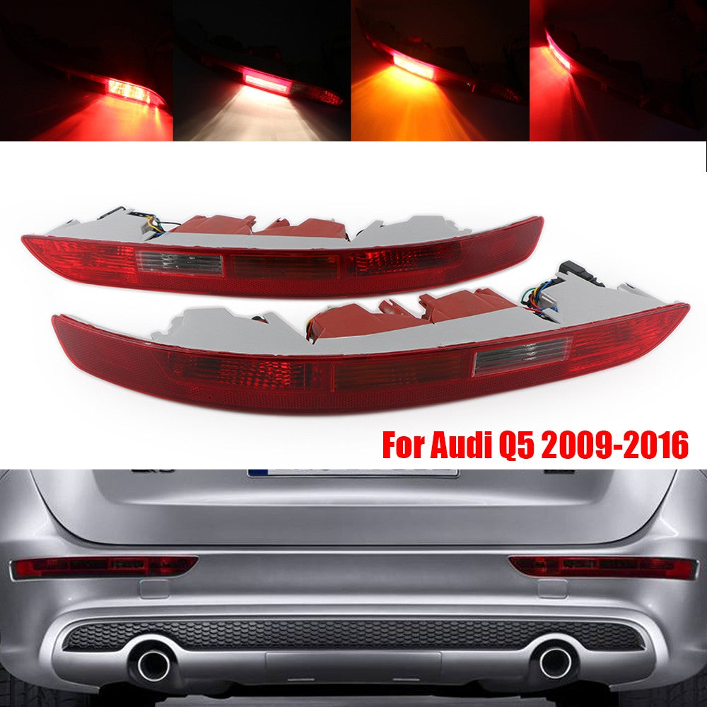 2x Rear Bumper Lower Tail Light Brake Stop Lamp 8R0945095 for Audi for Q5 2009-2016