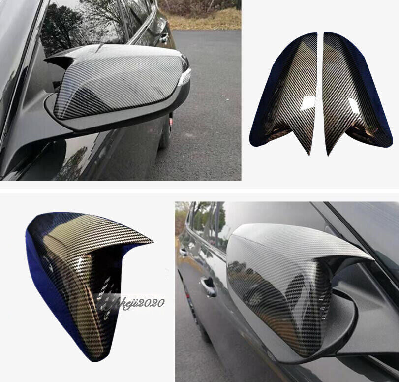 Carbon Fiber ABS Side Rearview Mirror Cover Trim for Chevrolet Malibu 2016-2020
