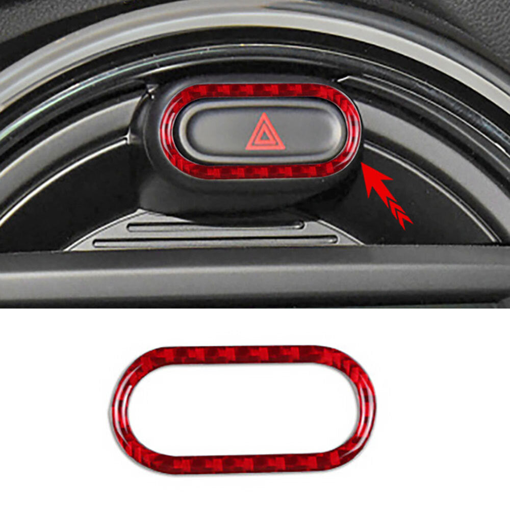 Red Car Safety Warning Light Button Sticker for MINI COOPER S JCW F54 F55 F56