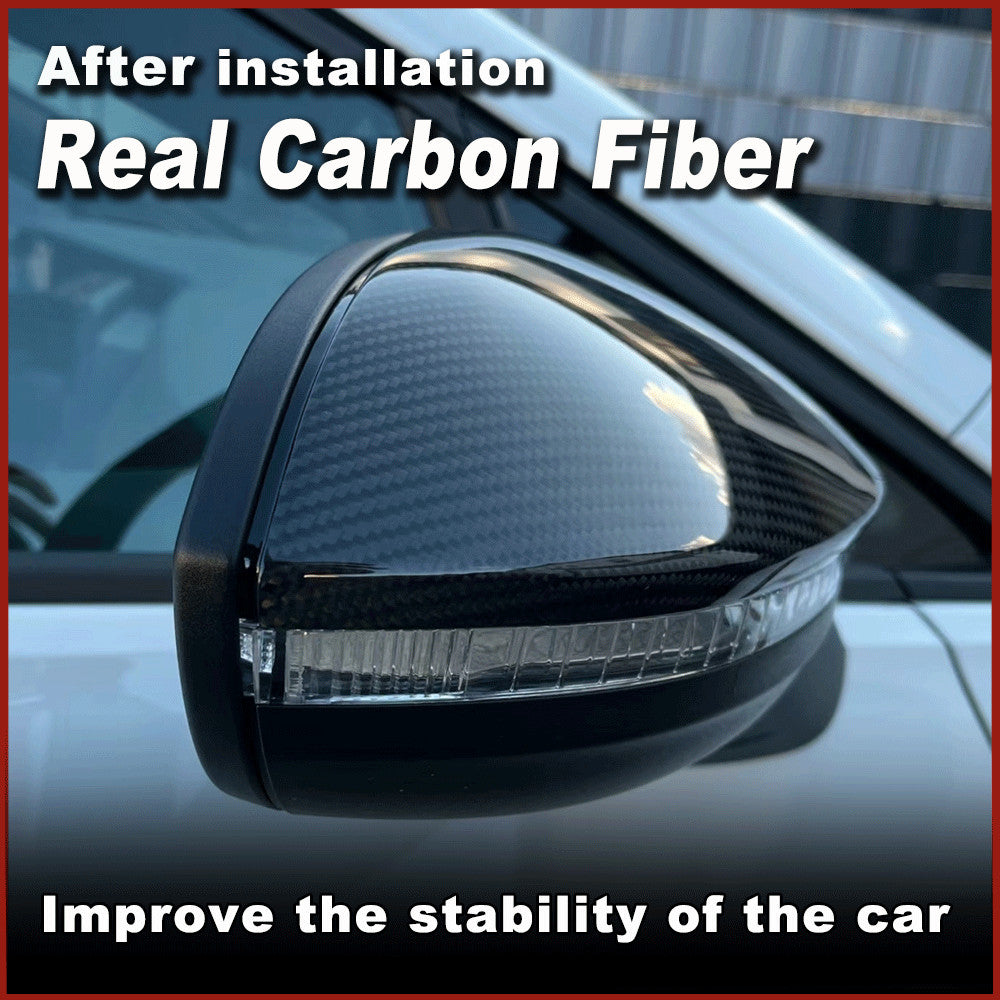 for VW for Golf 8 MK8 R GTI R-Line 2020+ W/Lane Assist Carbon Fiber Mirror Cover Cap