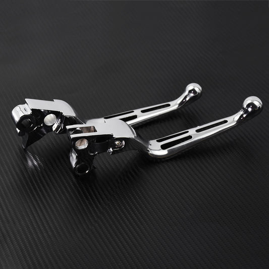 Chrome Clutch Brake Levers Fit for Harley Sportster XL 1200 Dyna Touring Softail