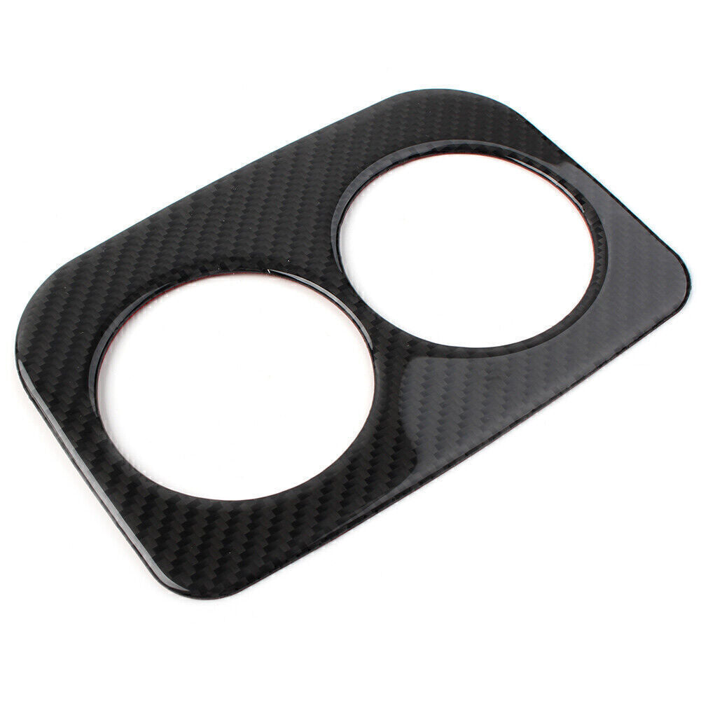 Carbon Fiber Inner Rear Water Cup Panel Cover Trim for Subaru Forester 2013-2018