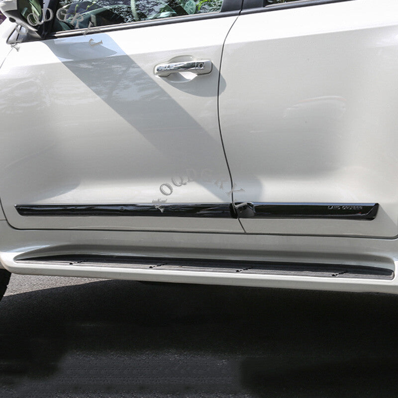 Glossy Black Side Door Body Molding Trim Cover for Toyota for Land Cruiser 2008-2021