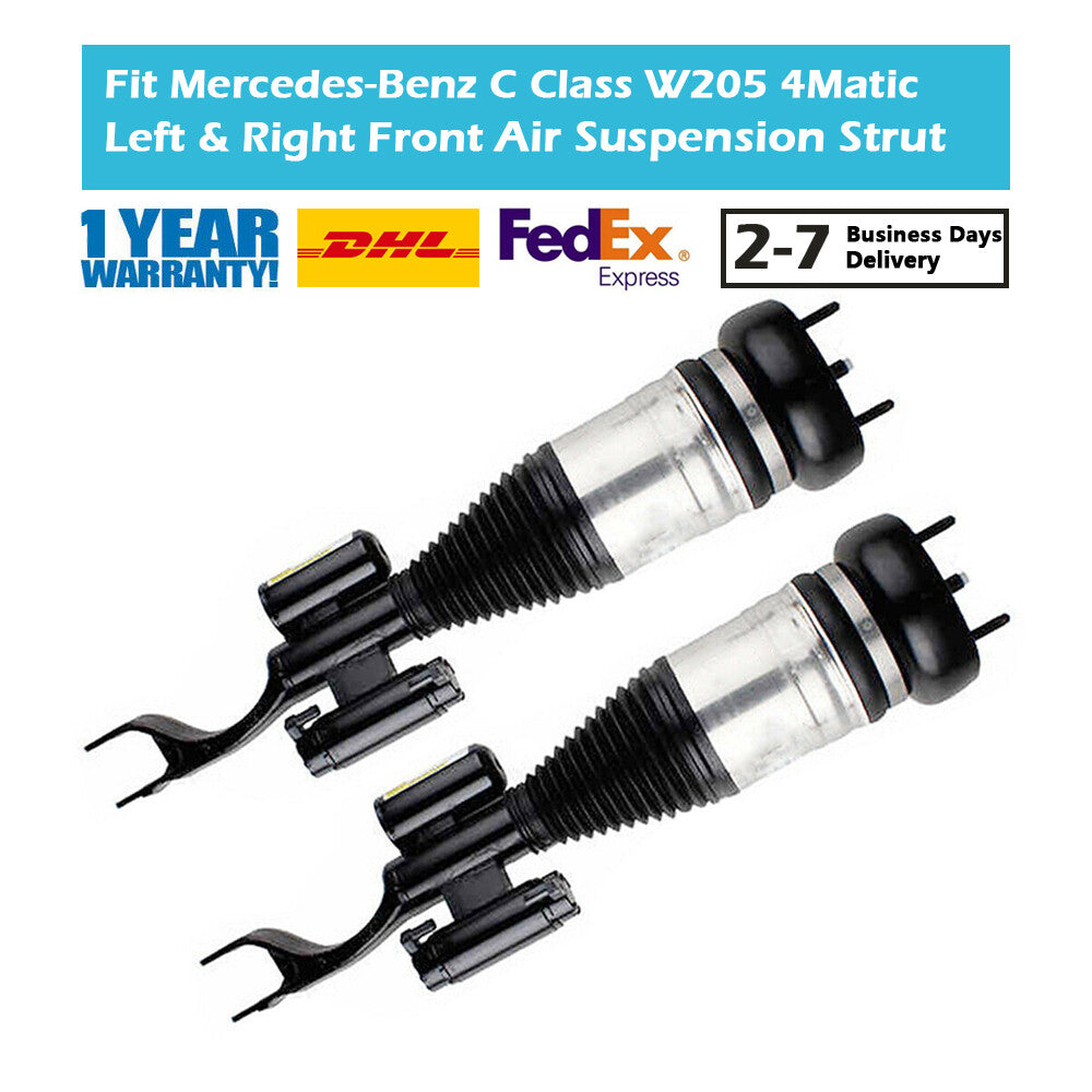 for Benz C Class W205 4MATIC ADS Pair Front Left and Right Air Suspension Strut