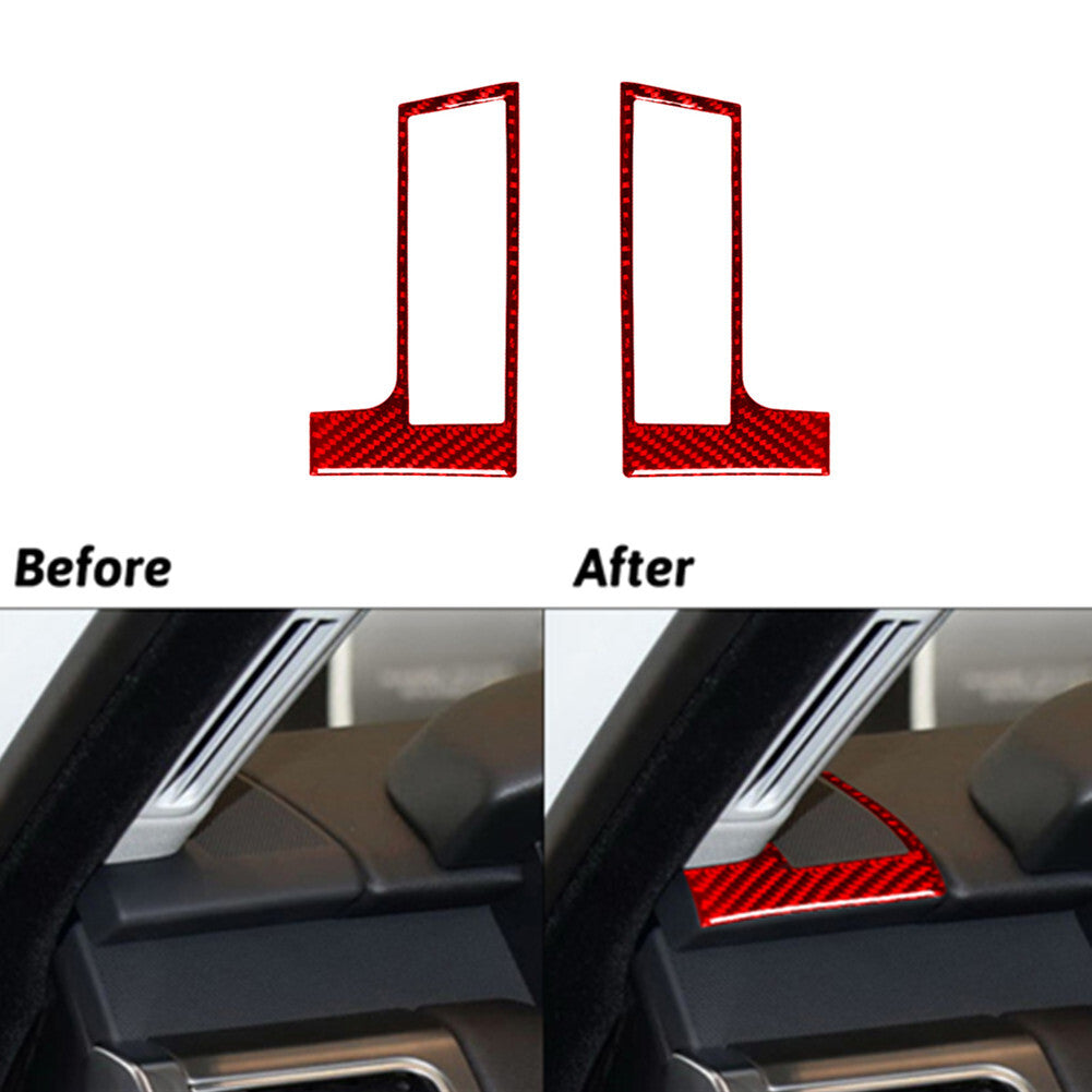 Red Carbon Fiber Air Vent Upper Cover Trim For Land for Range Rover Sport 2014-2017