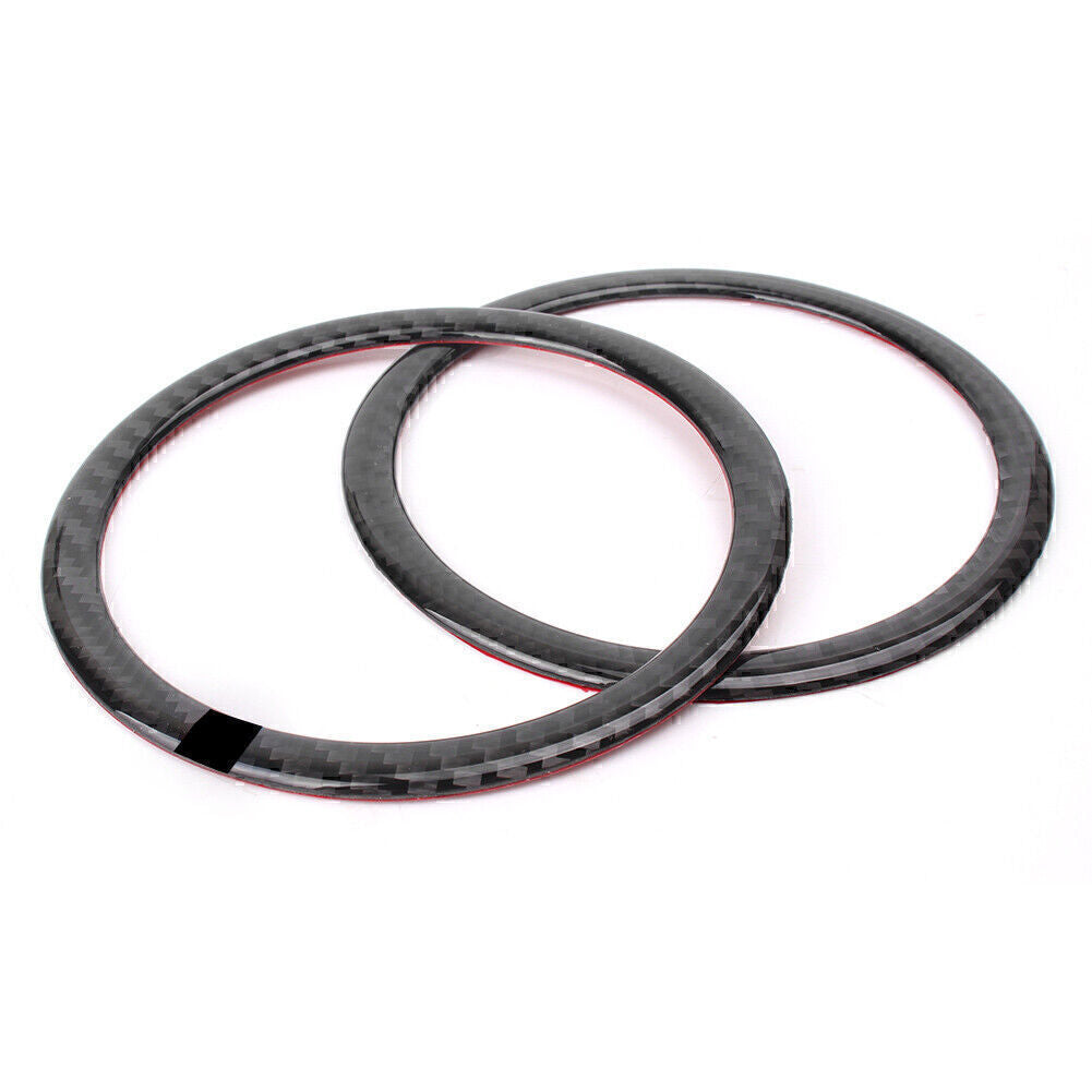Carbon Fiber Door Speaker Loud Cover Sticker Trim Fit for BMW E90 3 Series E84 X1
