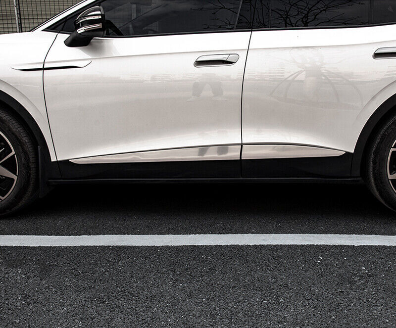 for Volkswagen ID.4 2021-23 Silver Steel Side Door Body Guard Molding Cover Trim