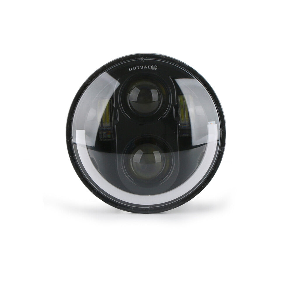 5.75-inch headlight for motorcycles, 5 3/4 high/low DRL turn signal halo LED, suitable for Harley-Davidson .