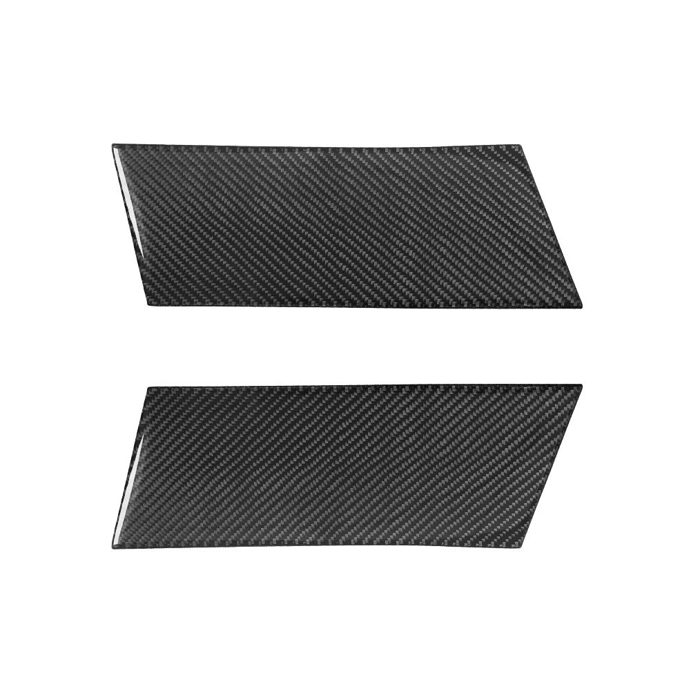 2Pcs Carbon Fiber Door Panel Cover Trim for Land Rover Discovery Sport 2015-2019