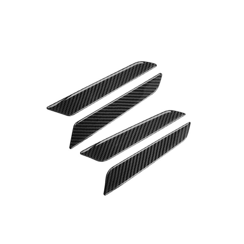 4Pcs for Audi Q5 2018-2021 Carbon Fiber Interior Door Armrest Panel Cover Trim