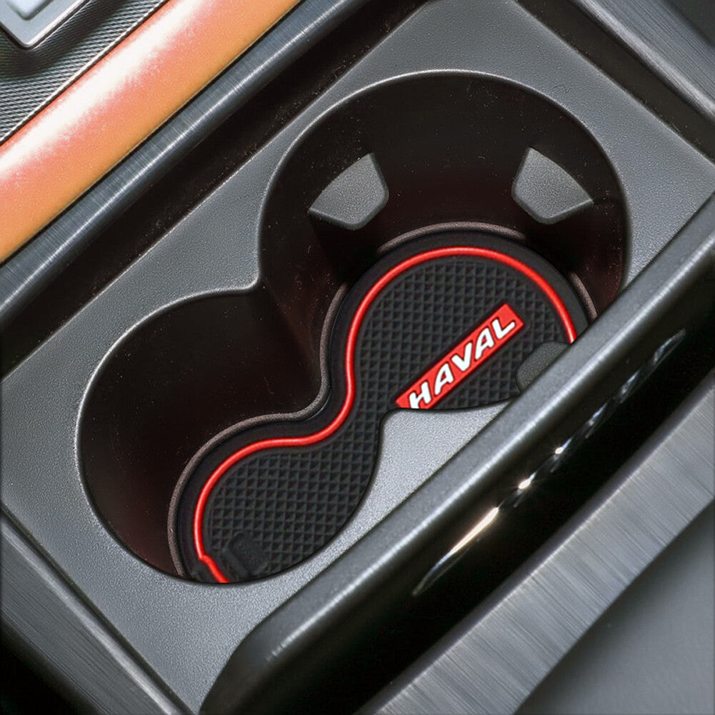 for Haval Jolion 2021 2022 Anti-Slip Gate Slot Cup Mat Accessories Door Pad RED