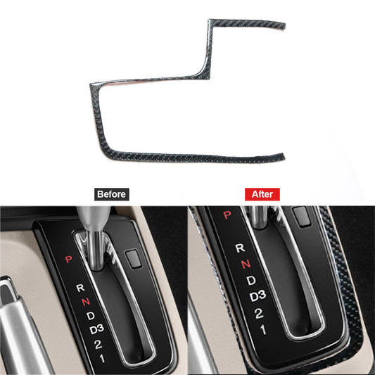 Carbon Fiber Gear Shift Panel Outer Frame Trim for Honda for Civic Coupe 2013-2015