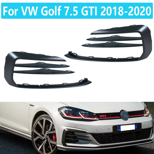Car Front Fog Light Frame Cover for VW for Golf 7.5 GTI 2018-2020 Fog Light Frame