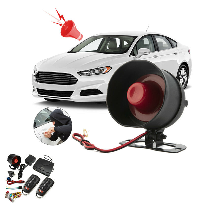 Car Security System Alarm One Way Burglar Alarm Security 2Pc Door Remote Control