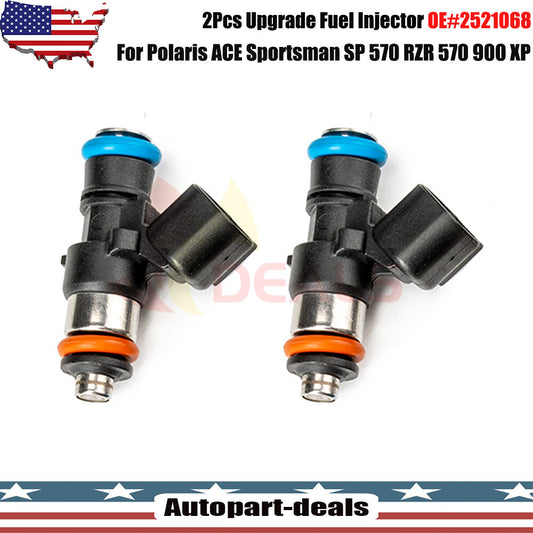 2Pcs Fuel Injectors 2521068 Fit for Polaris ACE 570 900 RZR 4 900 Sportsman
