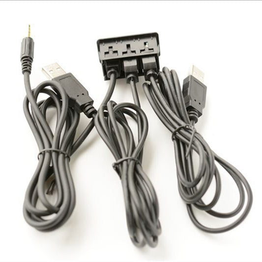 Car Dash Flush Mount USB Port Panel 1.5M Auto Boat AUX Type-C Extension Cable