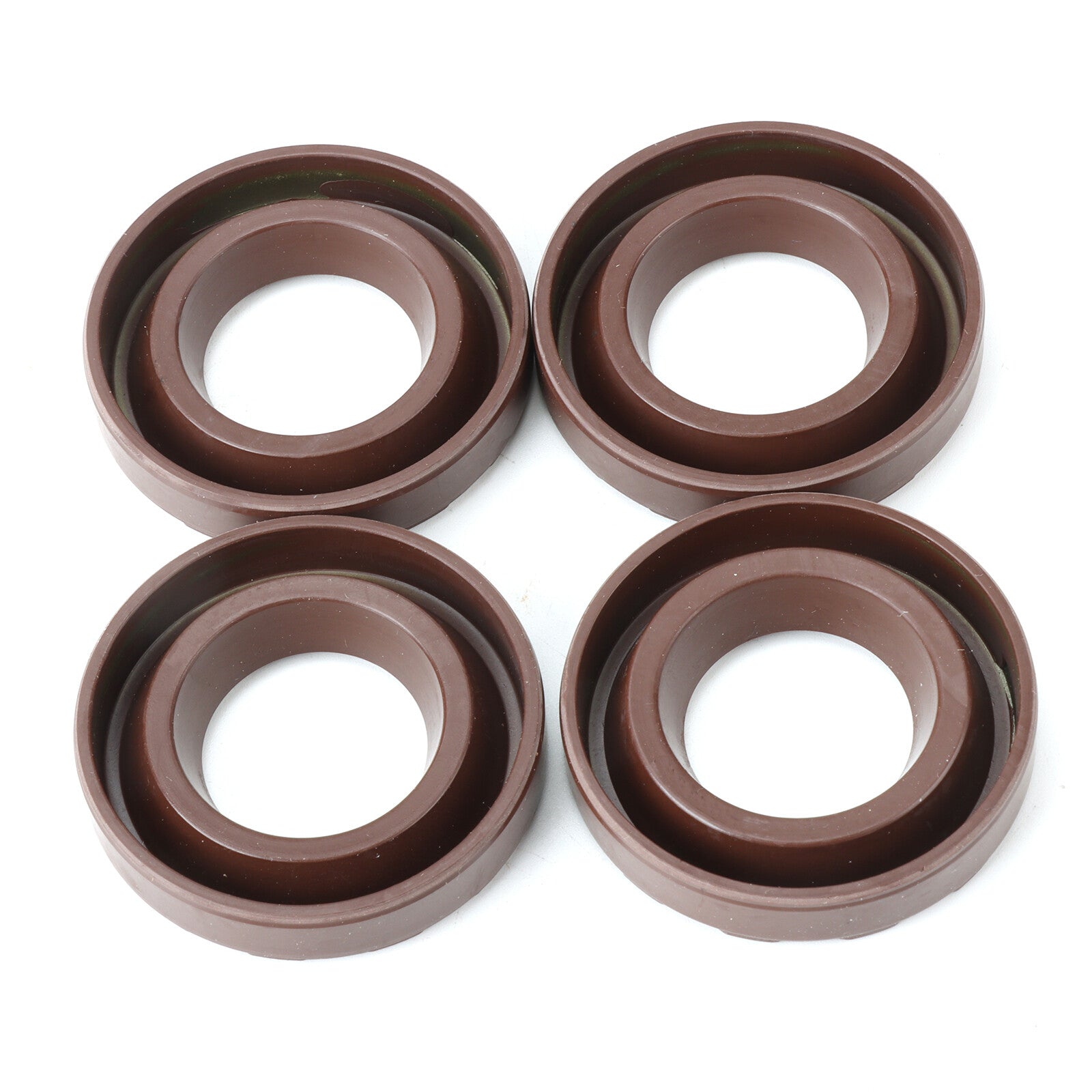 4-pack of brown spark plug oil seals suitable for 1995-2004 for Toyota Tacoma 2.4L 2.7L 11193-15010