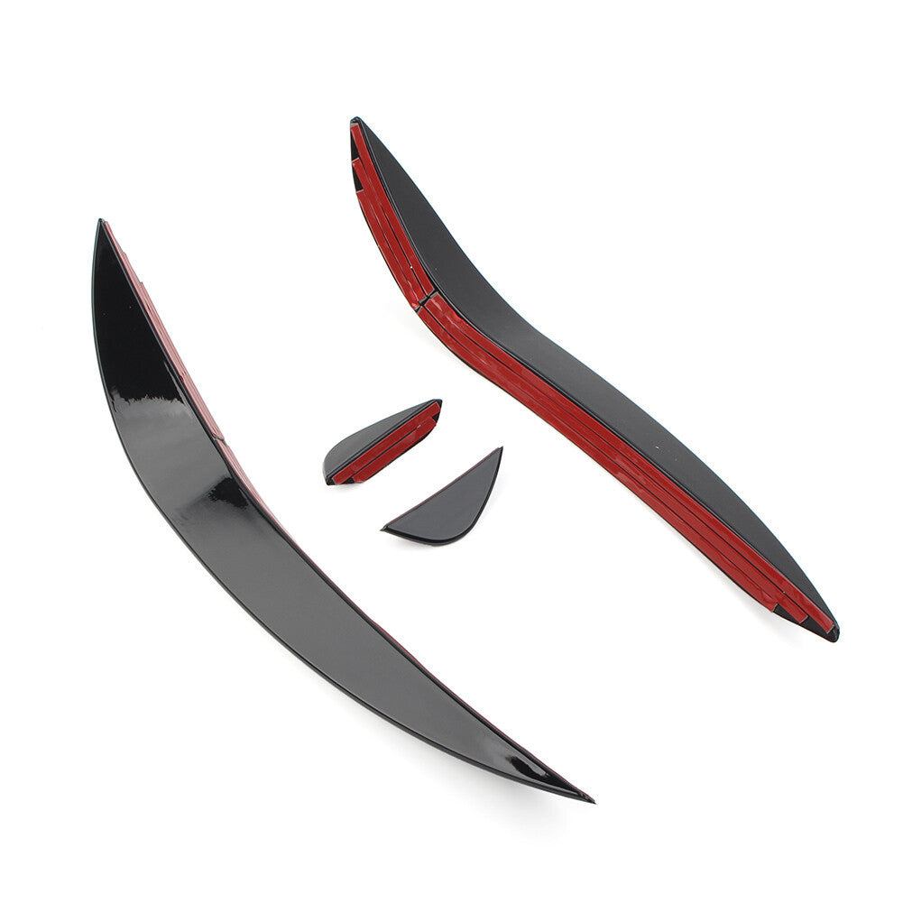 Front Bumper Lip Splitter Spoiler Side Canards Air Vent Trim Fit for VW for Golf 6 MK6