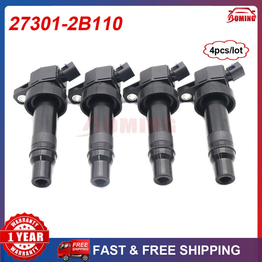 4x New Ignition Coils 27301-2B110 Fit for Hyundai for Kia for Veloster Forte Koup Forte5