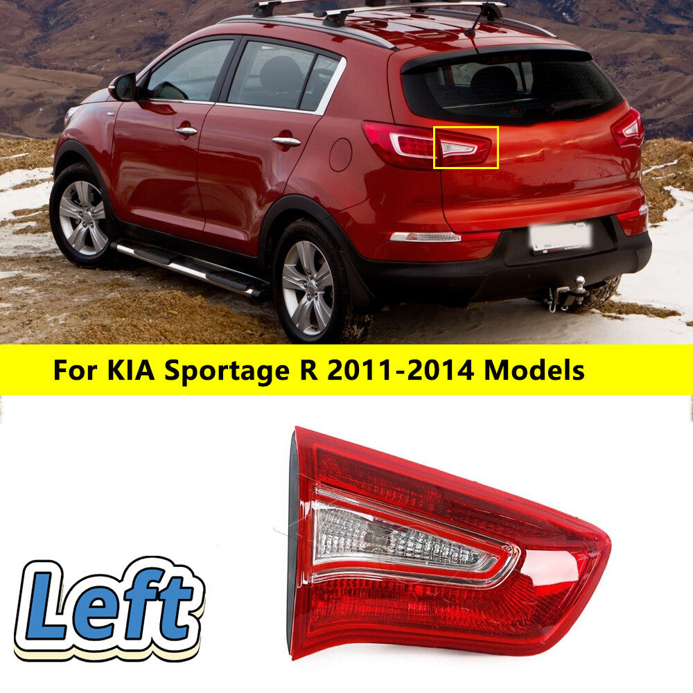 The inner rear bumper taillight on the left drive side is applicable to the for Kia Sportage R 2011-2014.