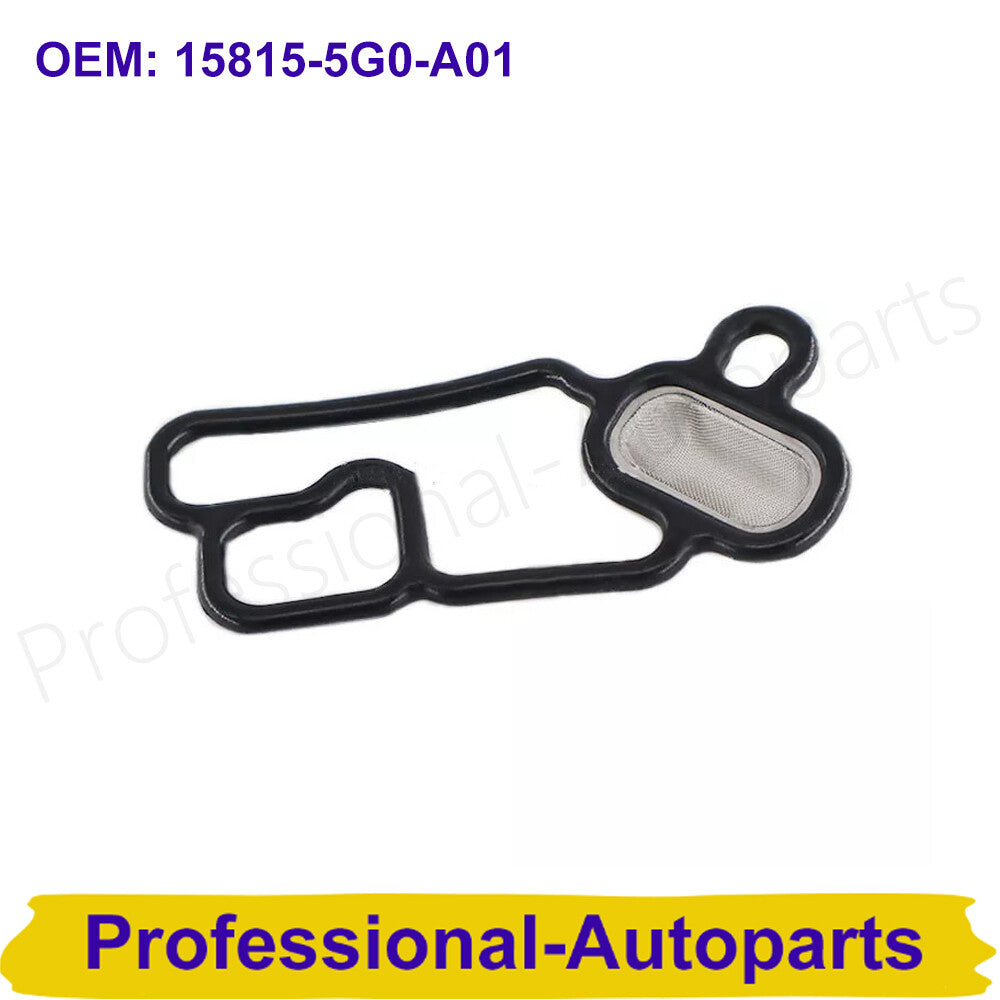 15815-5G0-A01 VVT Variable Timing Bore Solenoid Valve Gasket Filter for Honda