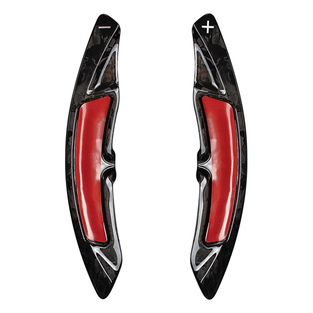 2x Steering Wheel Paddle Shifter Extension Carbon for Porsche Macan for Cayenne 718