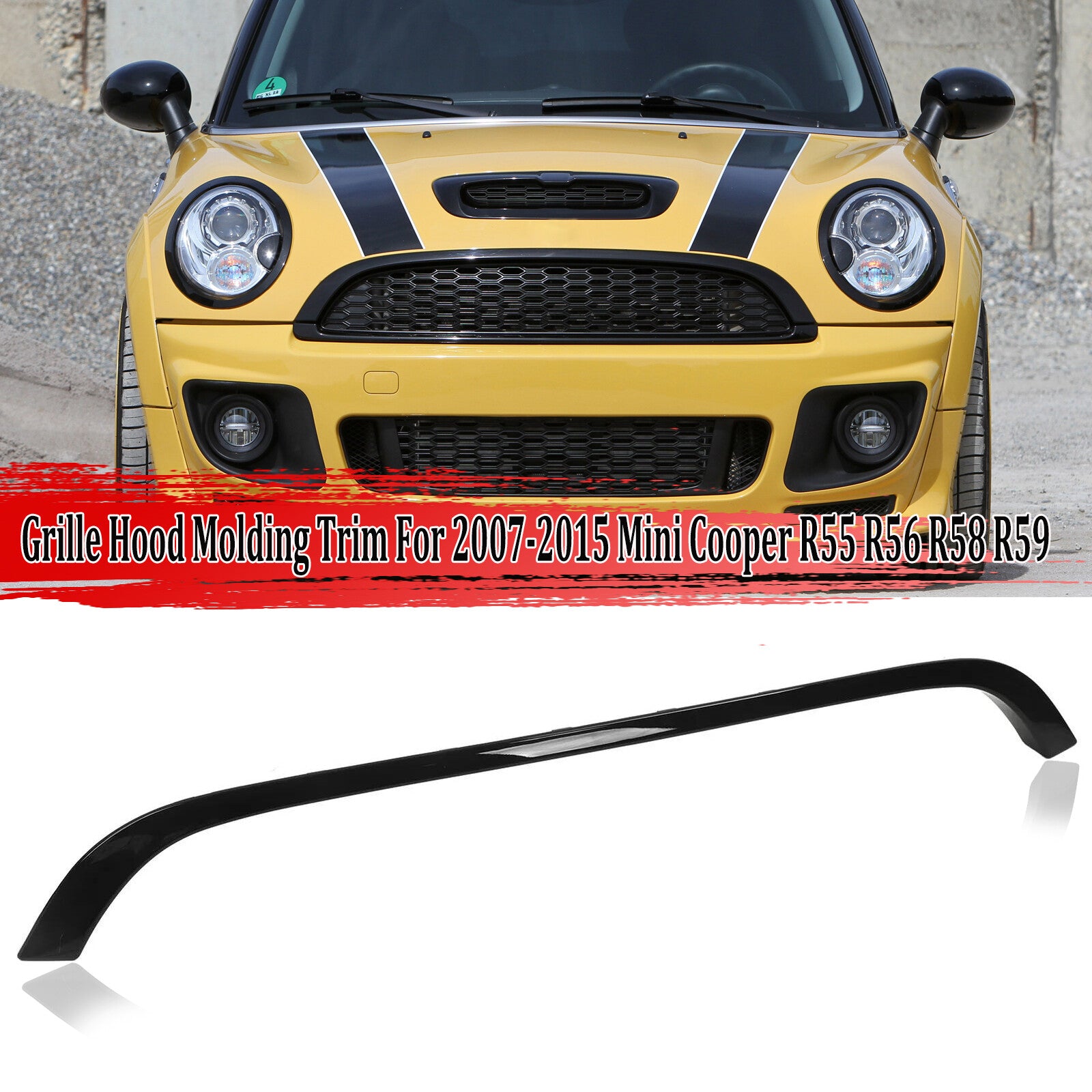 Upper grille cover molding trim suitable for 2007-15 for Mini Cooper R55/56/58/59 51132751040