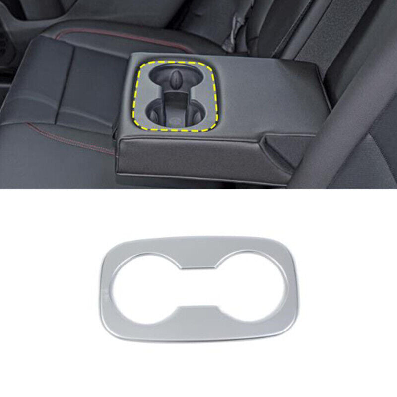 Silver Rear Row Water Cup Holder Cover Trim for Chevrolet Trax 2023 2024 2025 1X