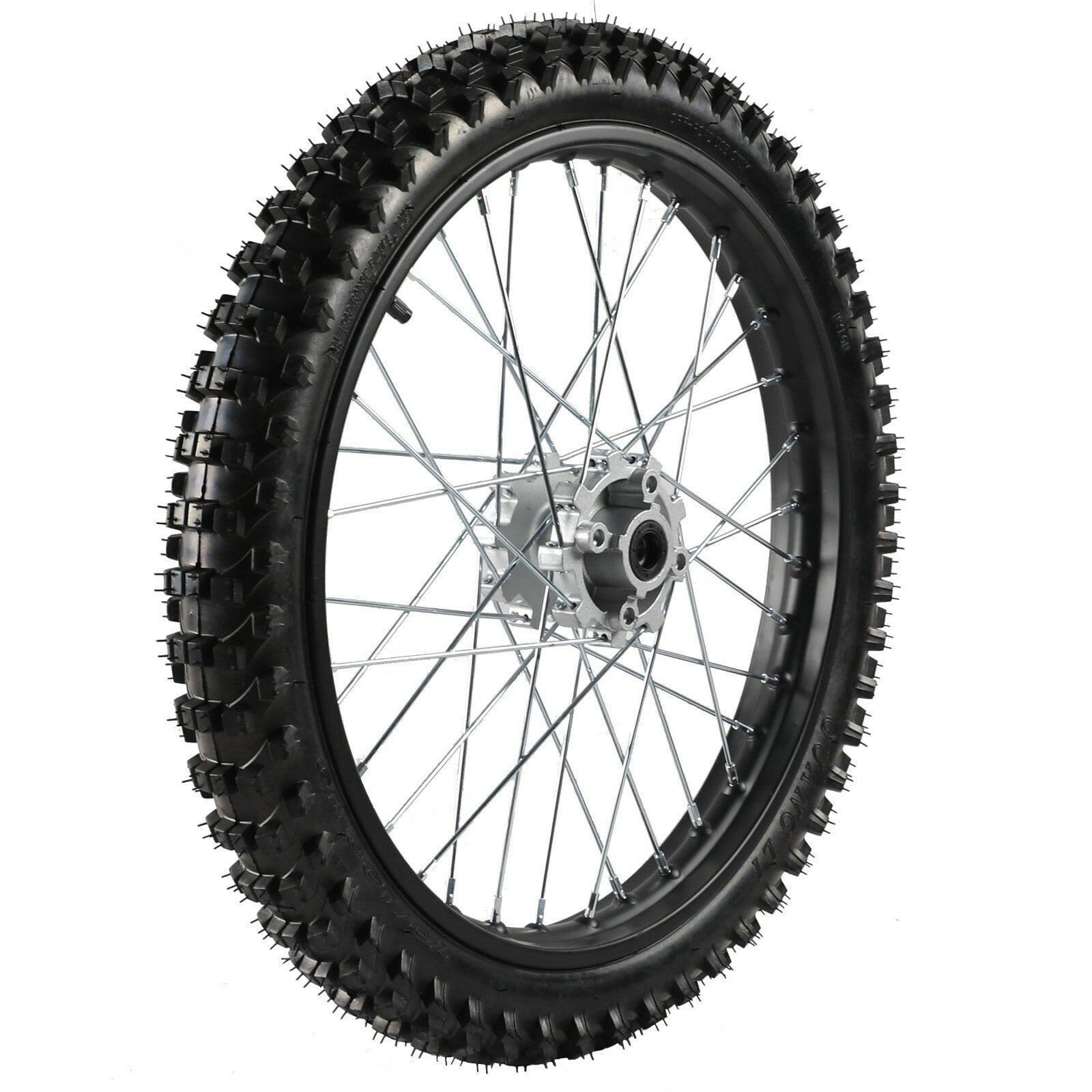 19-inch 70/100-19 front wheel tire and rim for CRF 125cc, 150cc, and 200cc Dirt Pit bicycles.