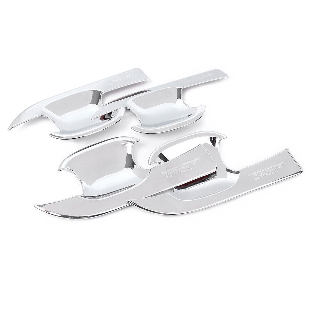 Exterior Car Side Door Handle Bowl Trim Fit for Volvo XC60 2018 Chrome Auto Car 4pcs