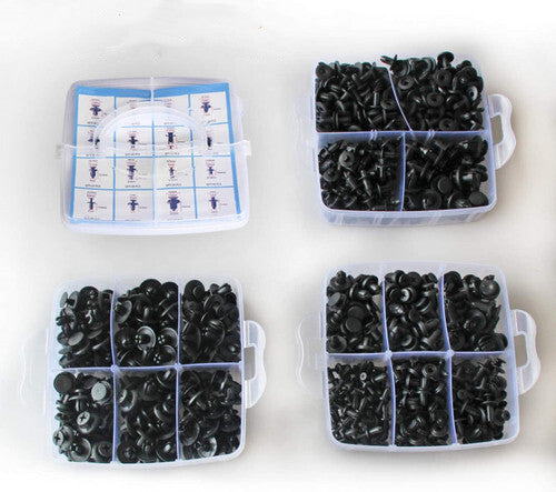 650-piece pack of automotive plastic retainer clips for car body panels - Promotional offer for GM for Toyota