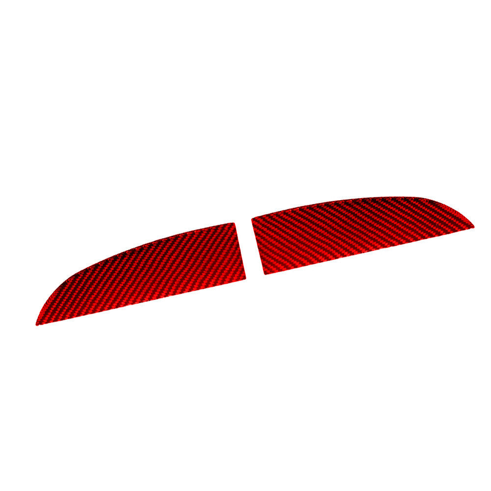 Red Carbon Fiber Front Door Panel UP Sticker Trim Cover for KIA Sedona 2015-2016