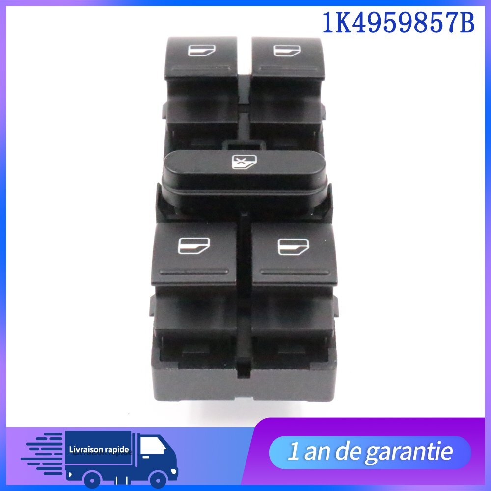 Bouton Leve Vitre Gauche Conducteur for VW for Tiguan Touran for Golf 6 for Golf 5 1K4959857B