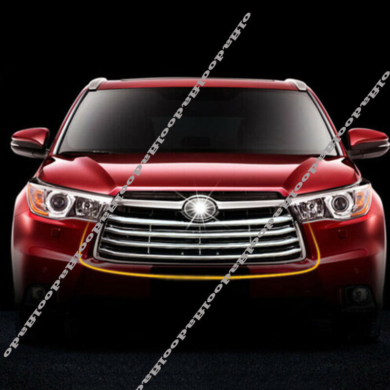 for Toyota Highlander 2014-2016 Chrome Front bumper Mesh Grille Grill Cover Trim