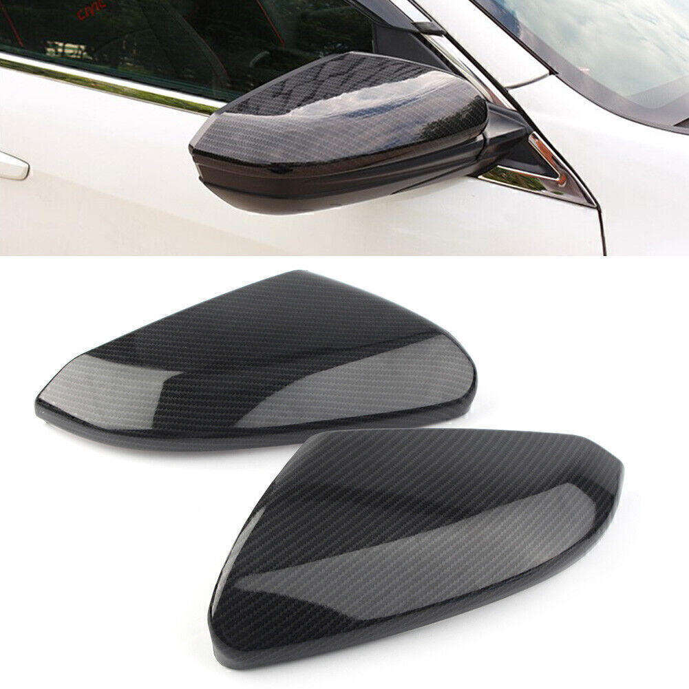 Carbon Fiber Style Side Door Mirror Wing Trim Cover for 2016-2018 for HONDA for CIVIC
